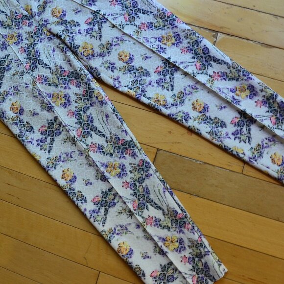 Topshop Jacquard Floral Cigarette Trousers US8 - Picture 4 of 13
